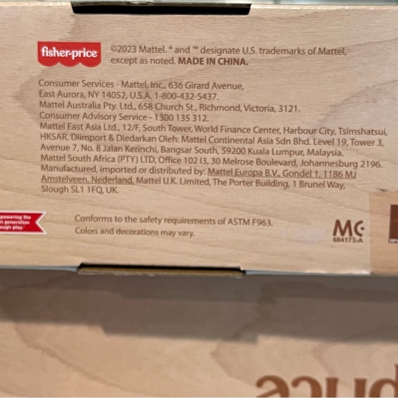 Fisher-Price Wooden Blue and Pink 12 Piece Tea Set Learning Toys - Picture 8 of 9